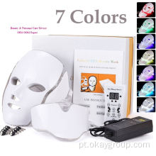 Mais vendido 7 cores led terapia de luz facial